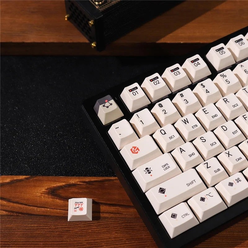 Y&D Coding Peasant Keycaps - 148 Keys PBT Dye-Sub Cherry Profile Set for Gaming Keyboards - 61/98/96/104/108 Mechanical Keyboard Compatible - Image 4
